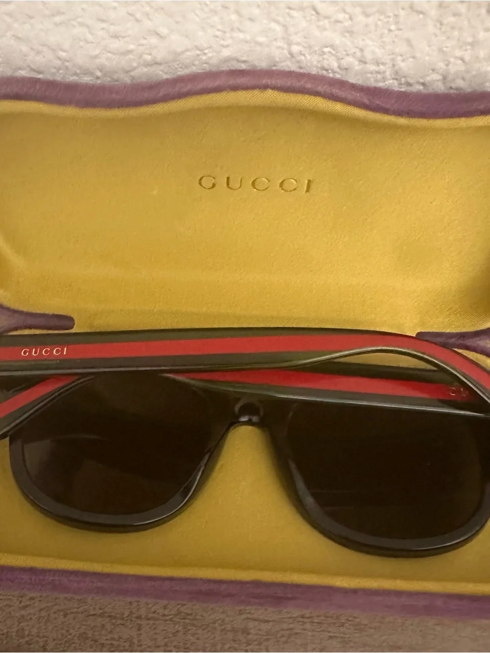 Gucci Black Sunglasses with Dark Lenses